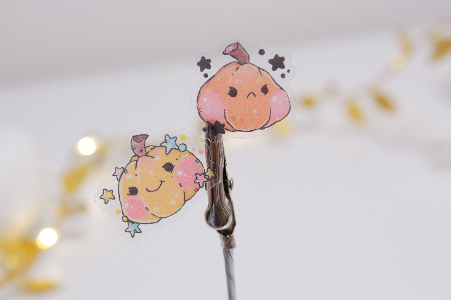 Autumn Pumpkin Stickers – Cozy & Cute Fall Vibes - transparent stickers - Charenji