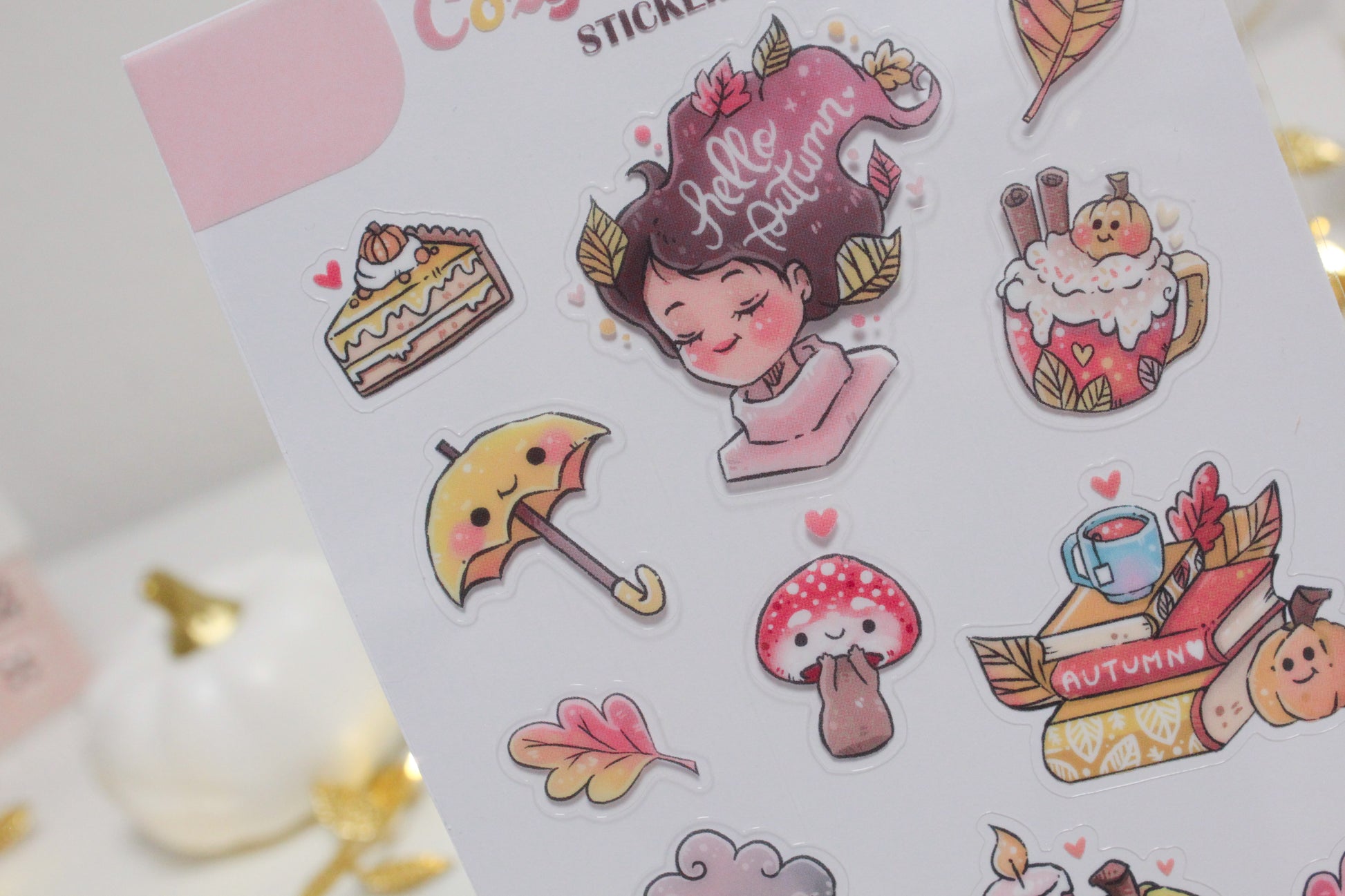Cozy Autumn Sticker Sheets – Cute Fall-Inspired Designs for Journals & Crafts! Transparent stickers - Charenji