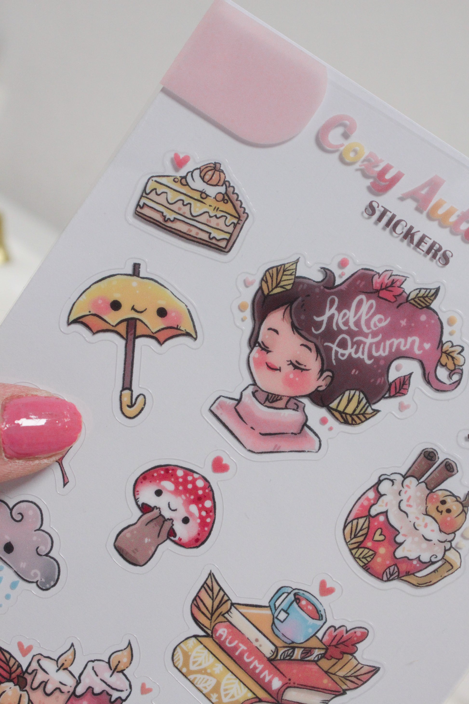 Cozy Autumn Sticker Sheets – Cute Fall-Inspired Designs for Journals & Crafts! Transparent stickers - Charenji