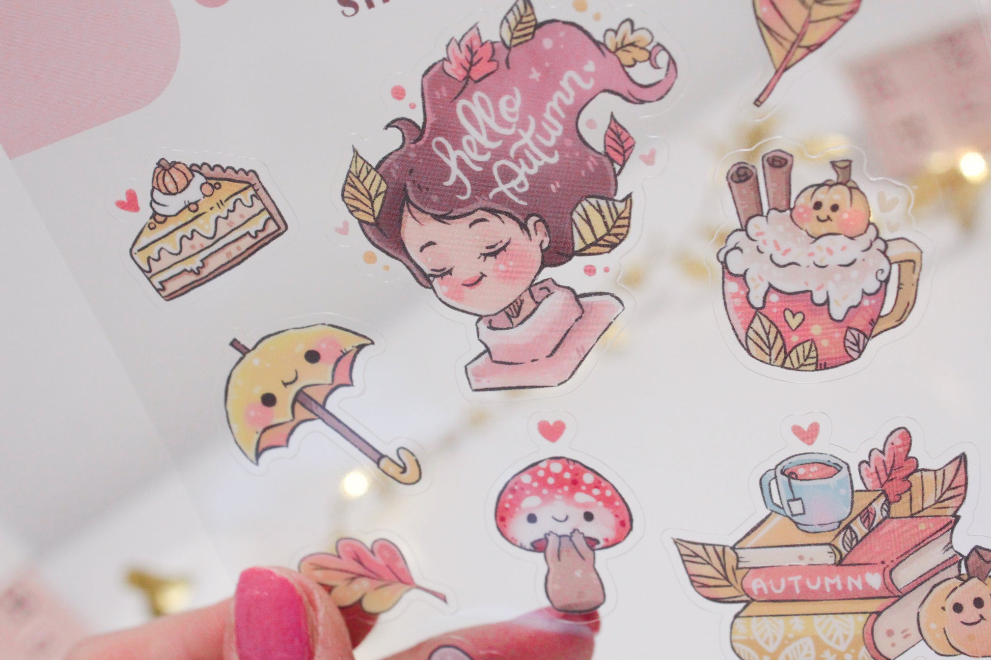 Cozy Autumn Sticker Sheets – Cute Fall-Inspired Designs for Journals & Crafts! Transparent stickers - Charenji