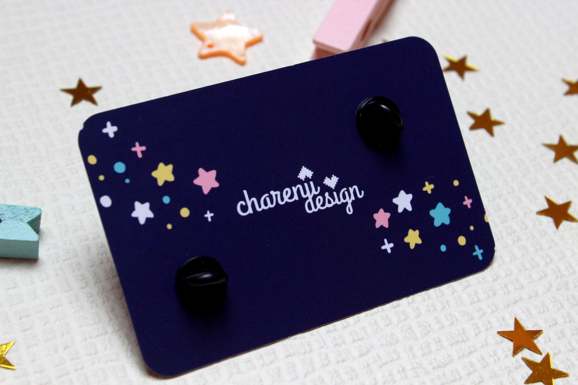 Cute gift - Moonie and Earth - I love you to the moon and back - Acrylic Pins set - 2 pcs. - Charenji