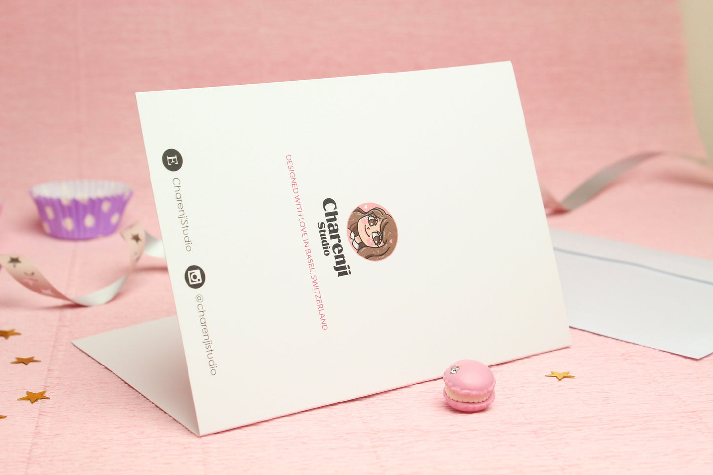 Happy Birthday Card - Berrie the bunny - Never stop dreaming - Charenji